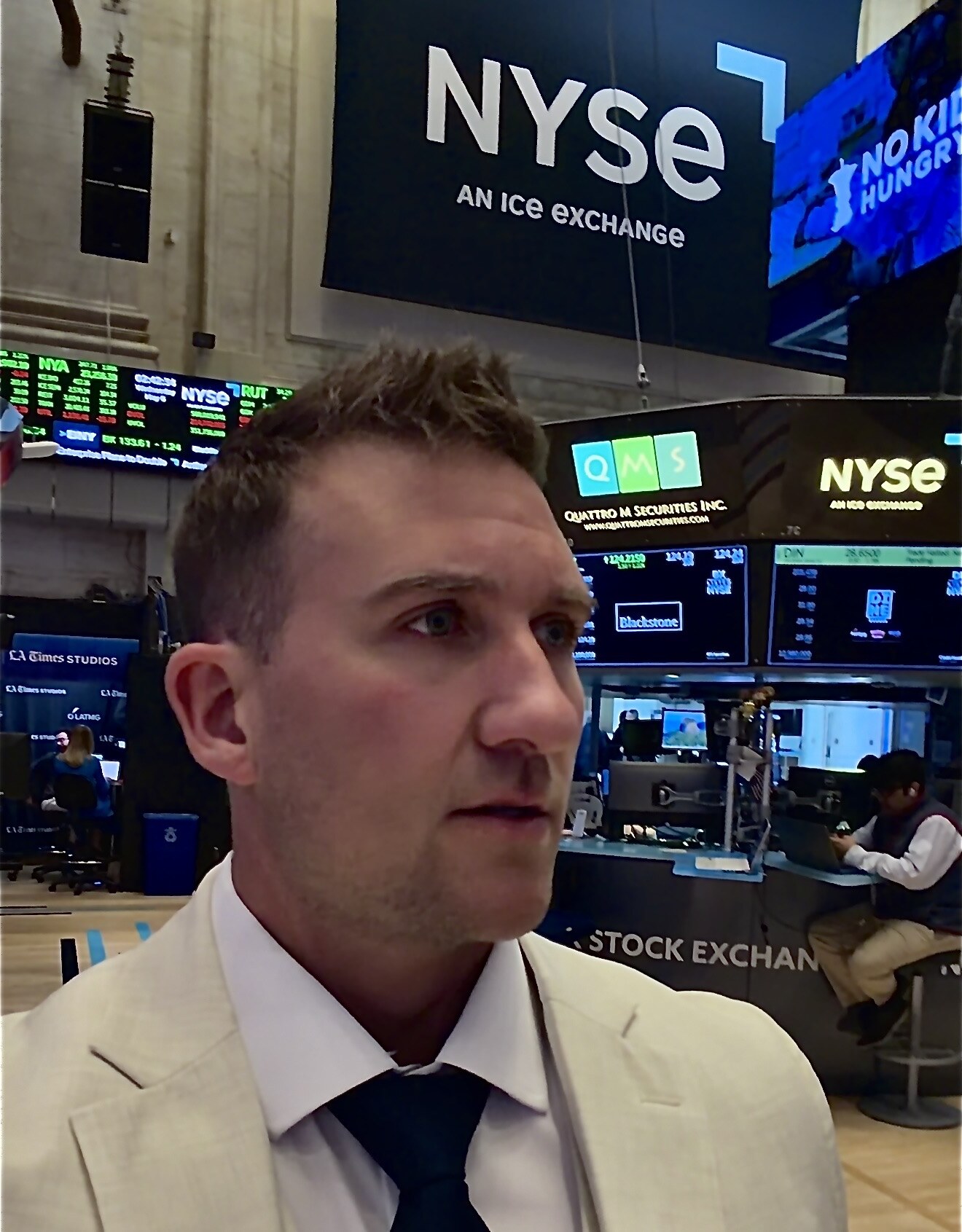 Austin Becker at the New York Stock Exchange